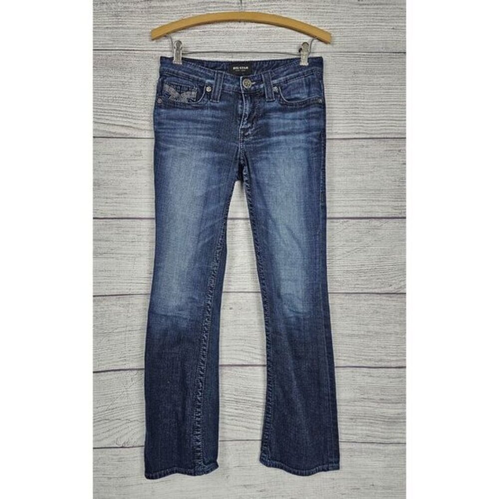 Big Star Remy Bootcut Low Rise Jeans Blue Size 26R